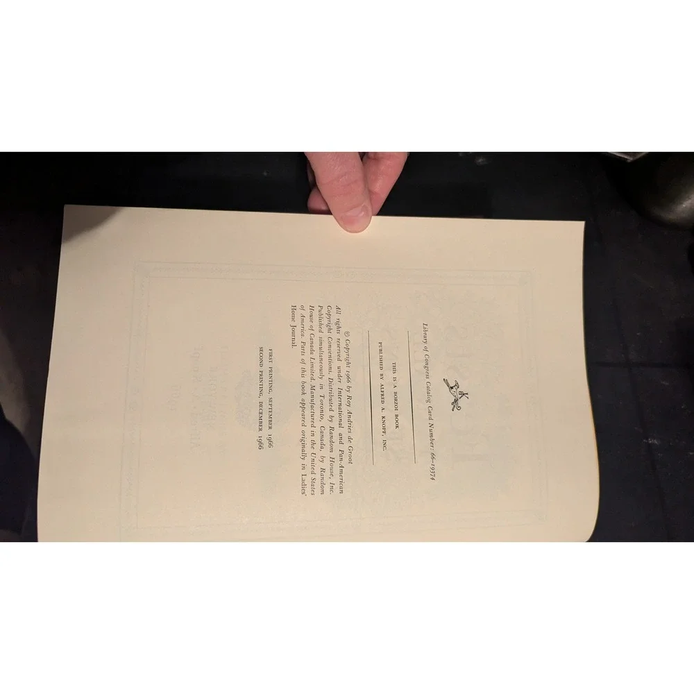 Feasts‎ For All Seasons Vintage Cookbook Roy Andries de Groot Recipes